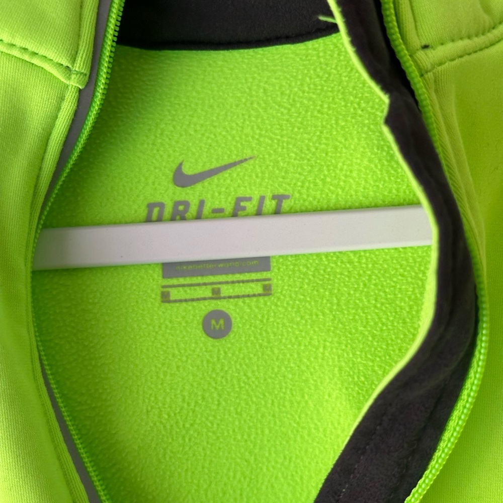 Nike Women’s Fluorescent Green Hoodie size M - Picture 3 of 9
